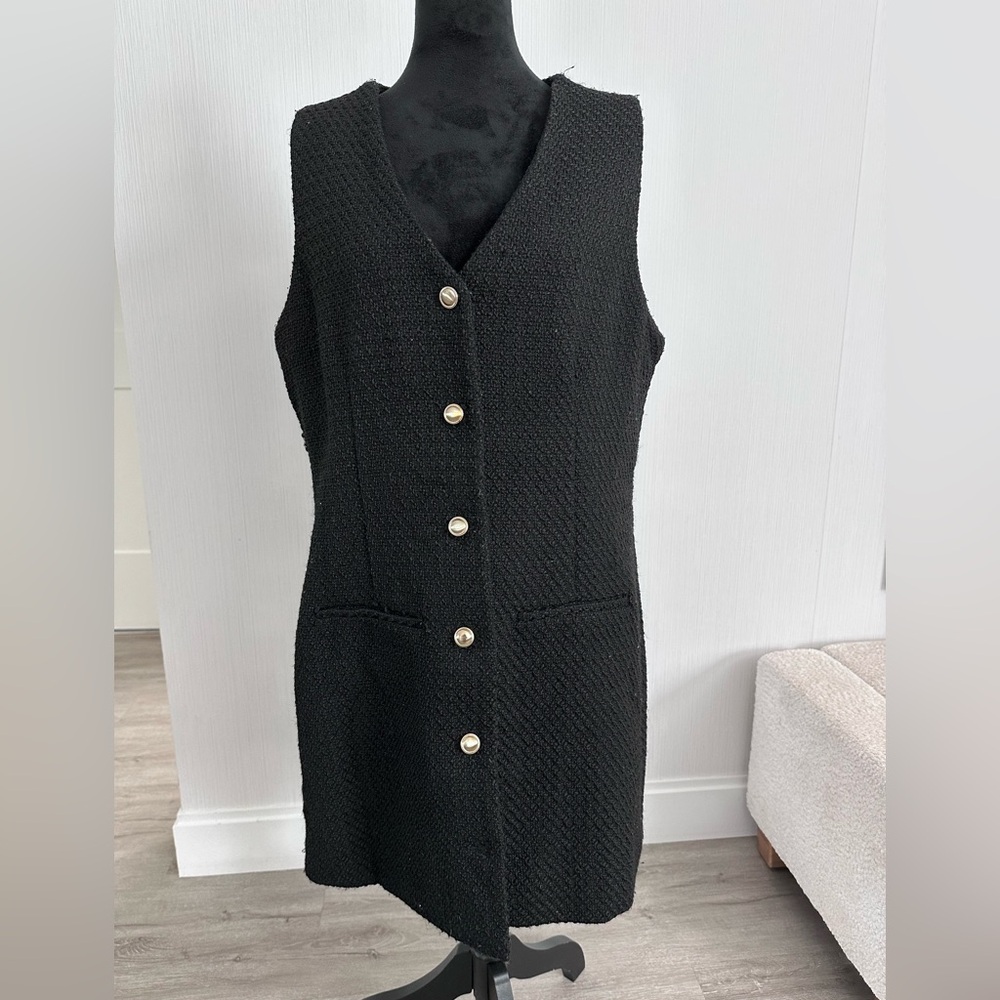The A&F Mara Tweed Vest Mini Dress